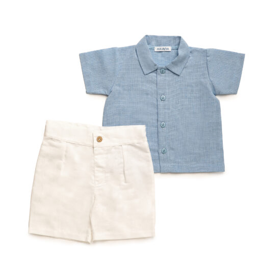 CONJUNTO CAMISA Y PANTALON AZUL JULIANA