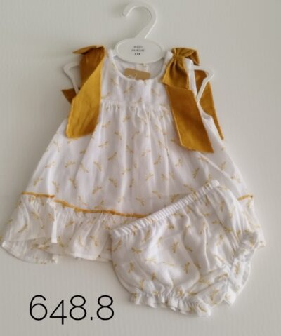 VESTIDO AMARILLO MOSTAZA BABY FASHION