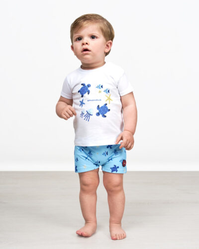 SET CAMISETA Y BAÑADOR BOSER TORTUGAS