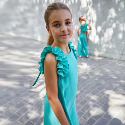 VESTIDO VERDE AGUA AMAYA